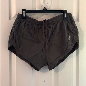 Swim shorts with high slit up both sides
